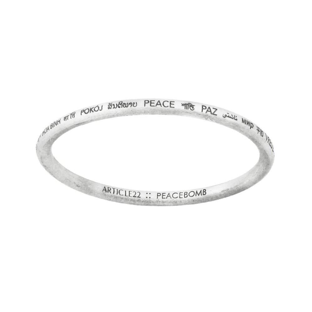 Peace is the BOMB bangle Article 22